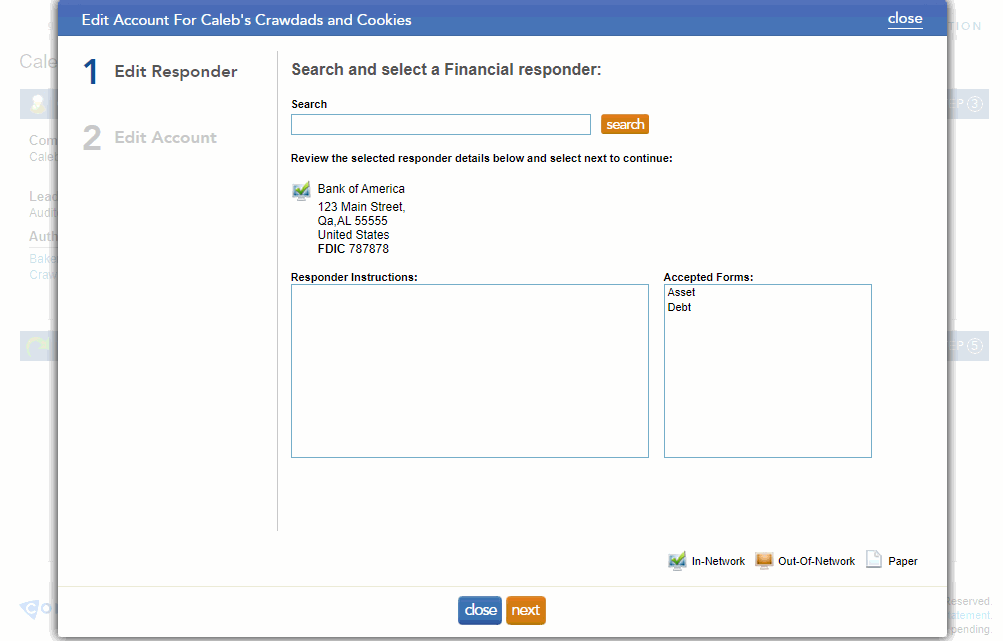 How do I edit a client's account?