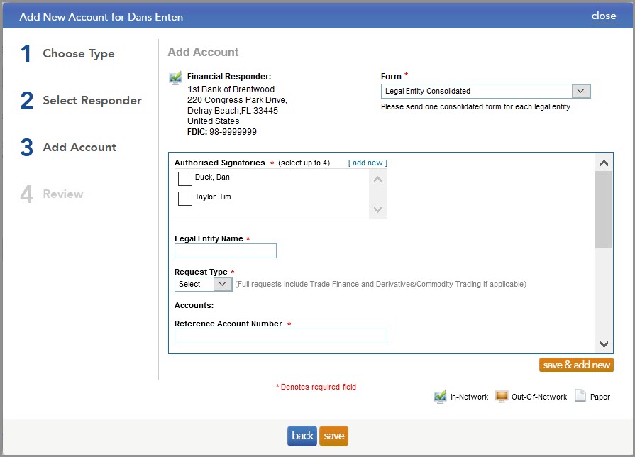What is a Legal Entity Consolidated Form