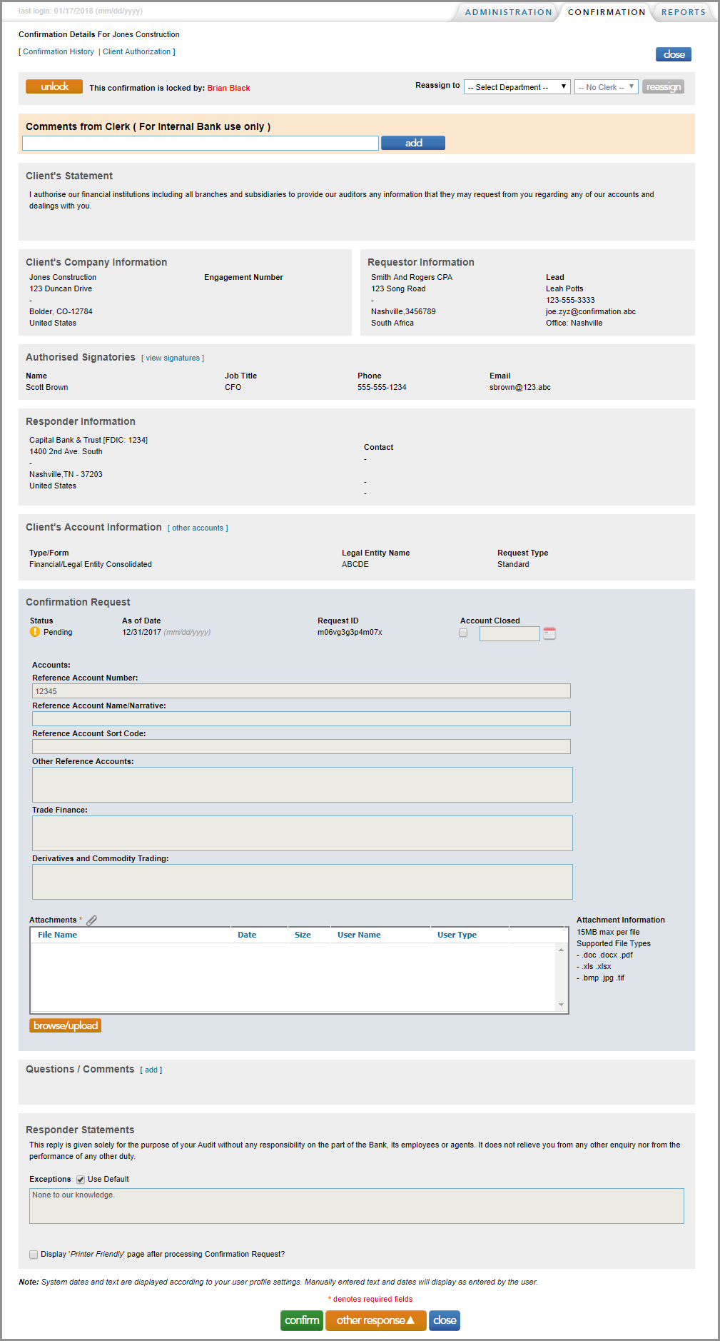 What is a Legal Entity Consolidated Form