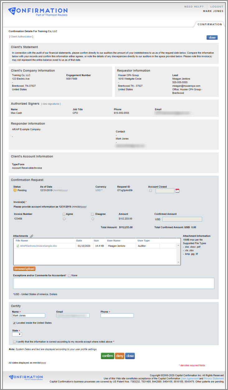 Responding to Accounts Receivable/Accounts Payable Requests Without a ...